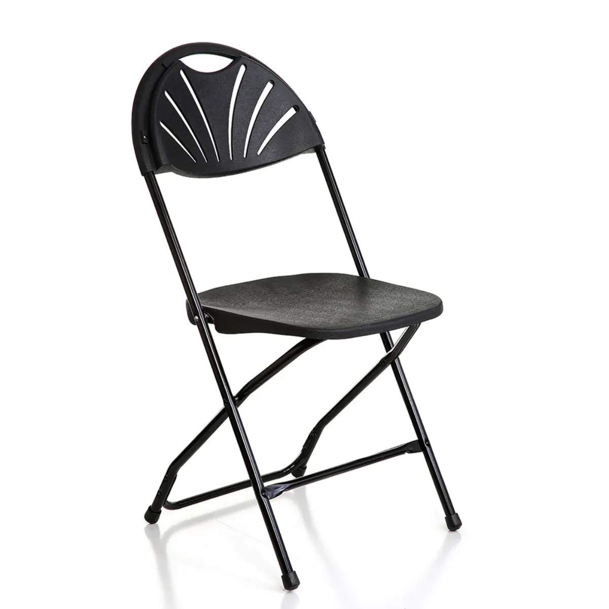 144 x Classic Fan Back Folding Chair Bundle   Trolley