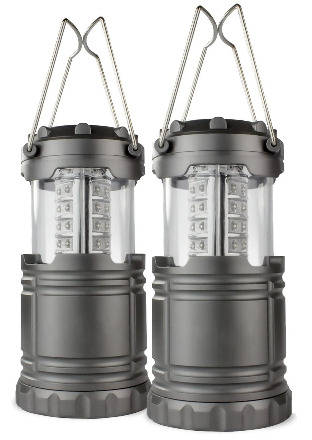 2 Pack Portable Outdoor LED Lantern Camping Lanterns, Water Resistant Emergency