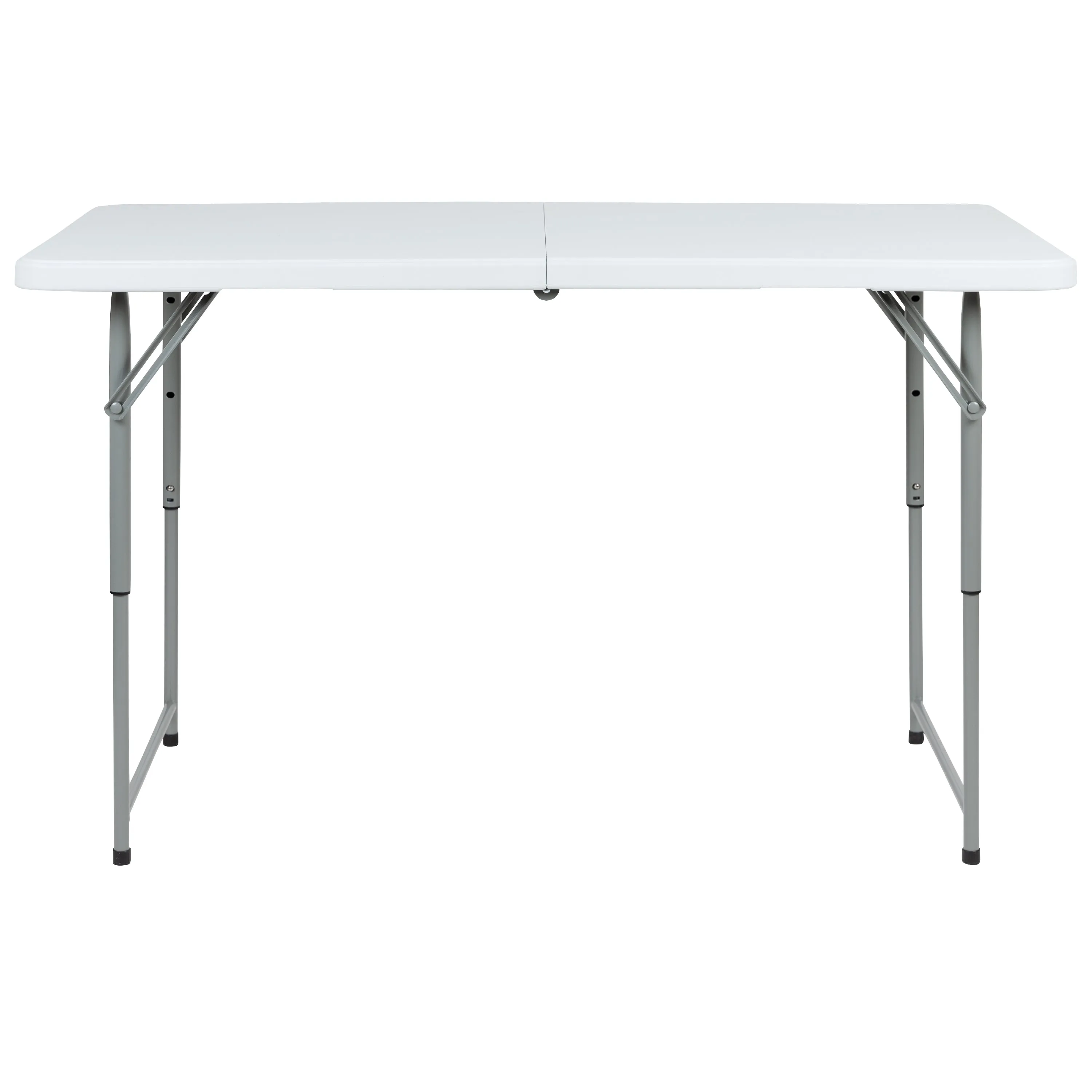 24x47.5 White Bi-Fold Table RB-2448ADJ-2-GG