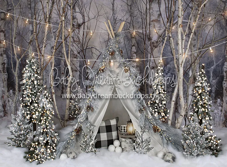 Believe In Birch Frosty Tent Lights