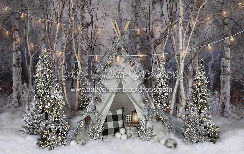 Believe In Birch Frosty Tent Lights