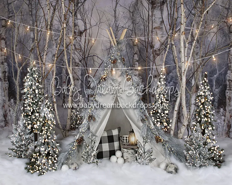Believe In Birch Frosty Tent Lights