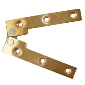 Brass card table hinge (pair)