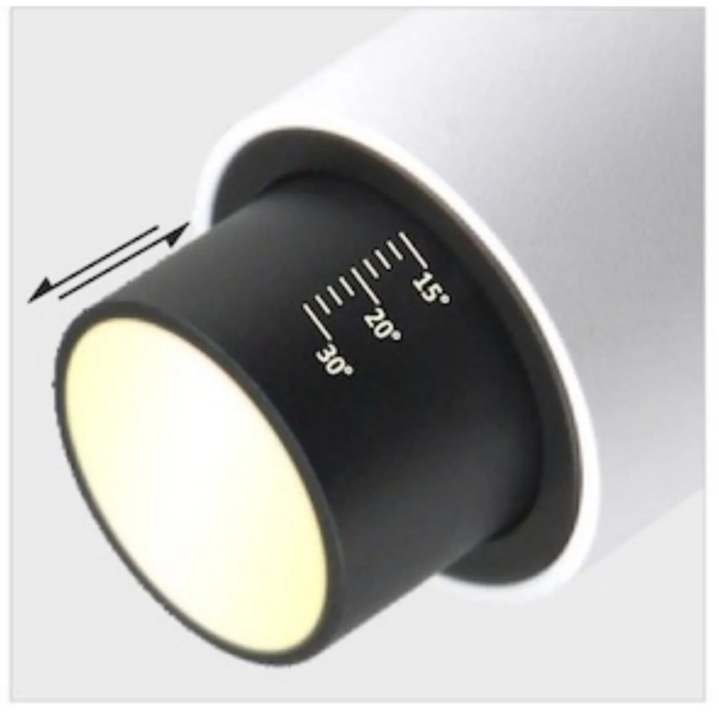 CH-1903-8w Move  8w Round Surface Track Spot With Beam Angle Adjustment