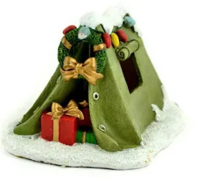 Christmas LED Tent, Holiday Camping Tent, Holiday Fairy Garden, Fairy Garden Outdoor Accessory