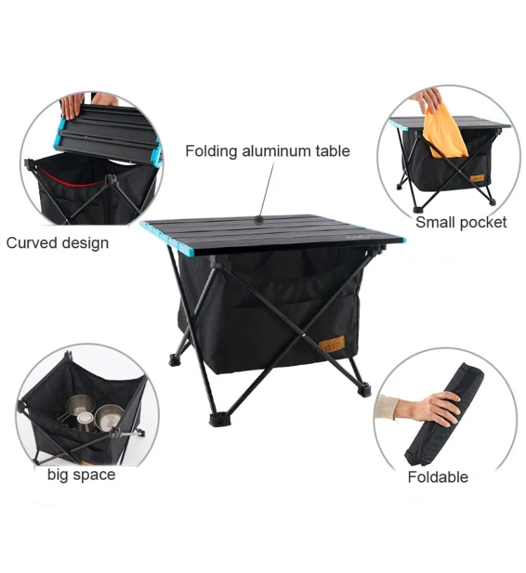 CLS Outdoor Folding Picnic Table Storage Hanging Bag Portable Invisible Pocket Storage Hanging Pocket,Style: Small Pocket
