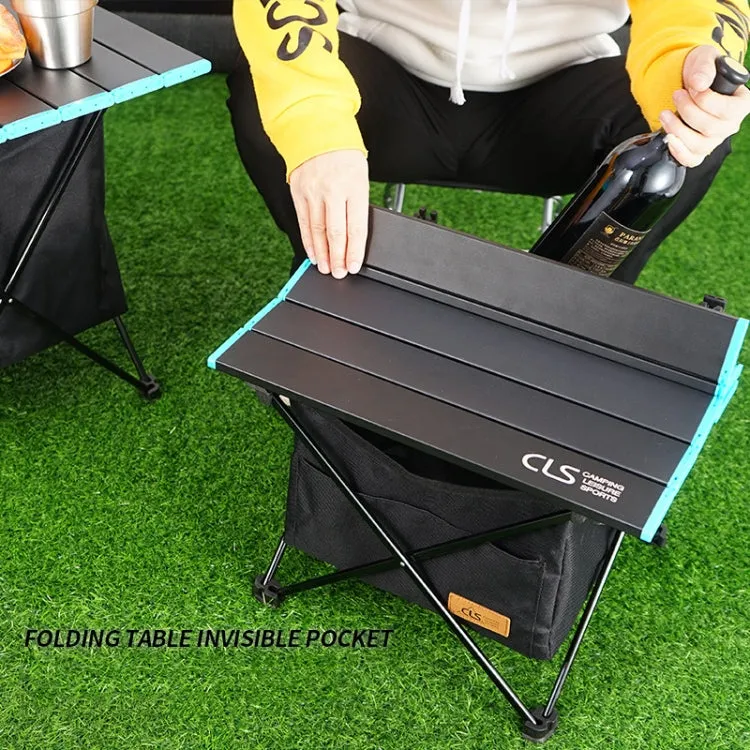 CLS Outdoor Folding Picnic Table Storage Hanging Bag Portable Invisible Pocket Storage Hanging Pocket,Style: Small Pocket