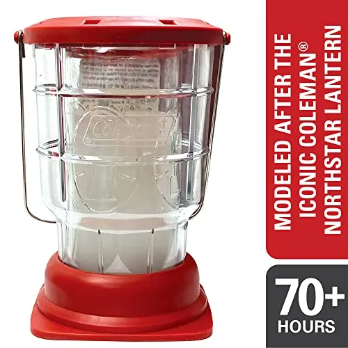Coleman 70  Hour Citronella Candle Outdoor Lantern - 6.7 oz, Red