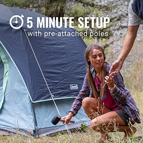 Coleman Skydome Camping Tent | 4 Person, Blue