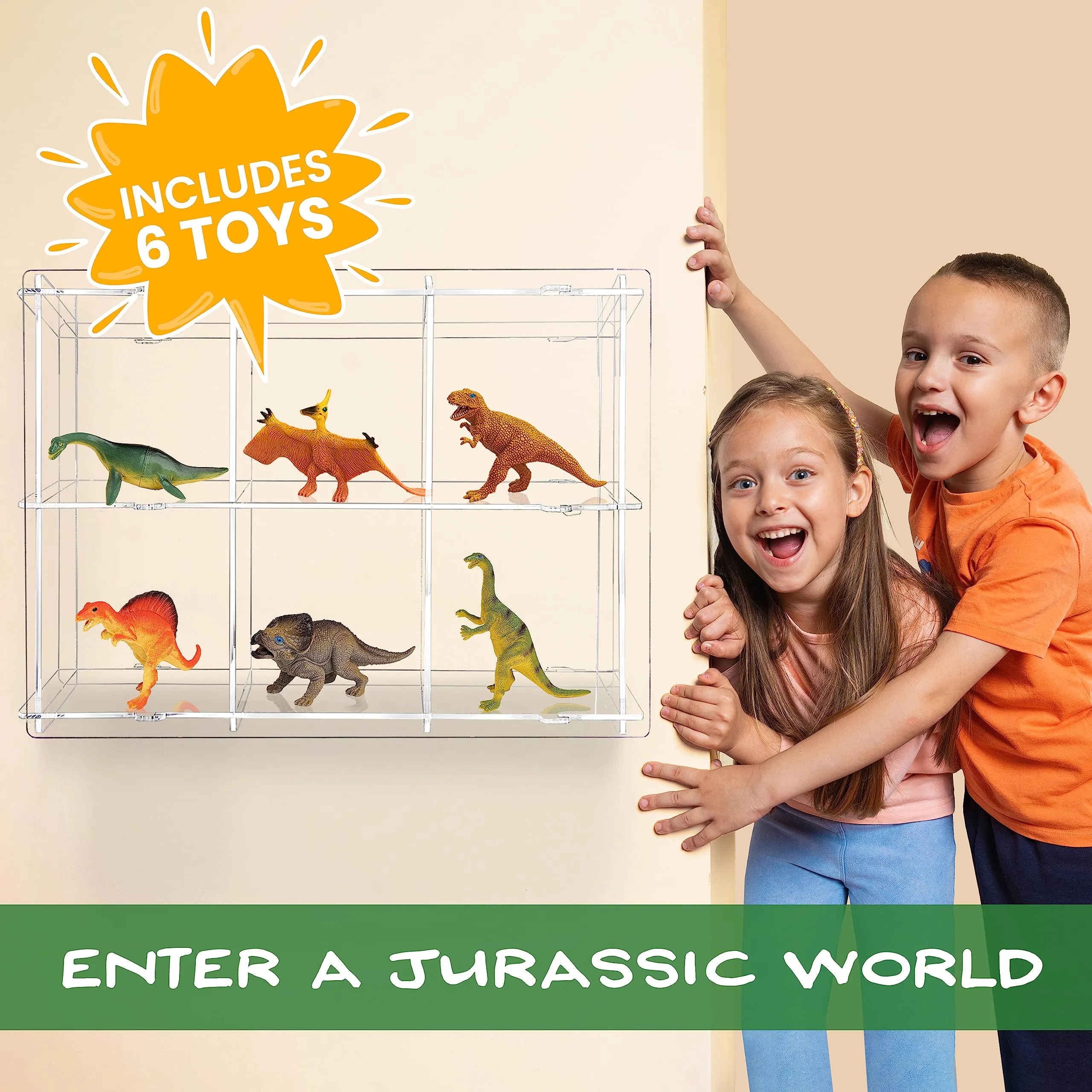 Dinosaur Discovery Kids Tent with Roar Button and LED Lights - 51"