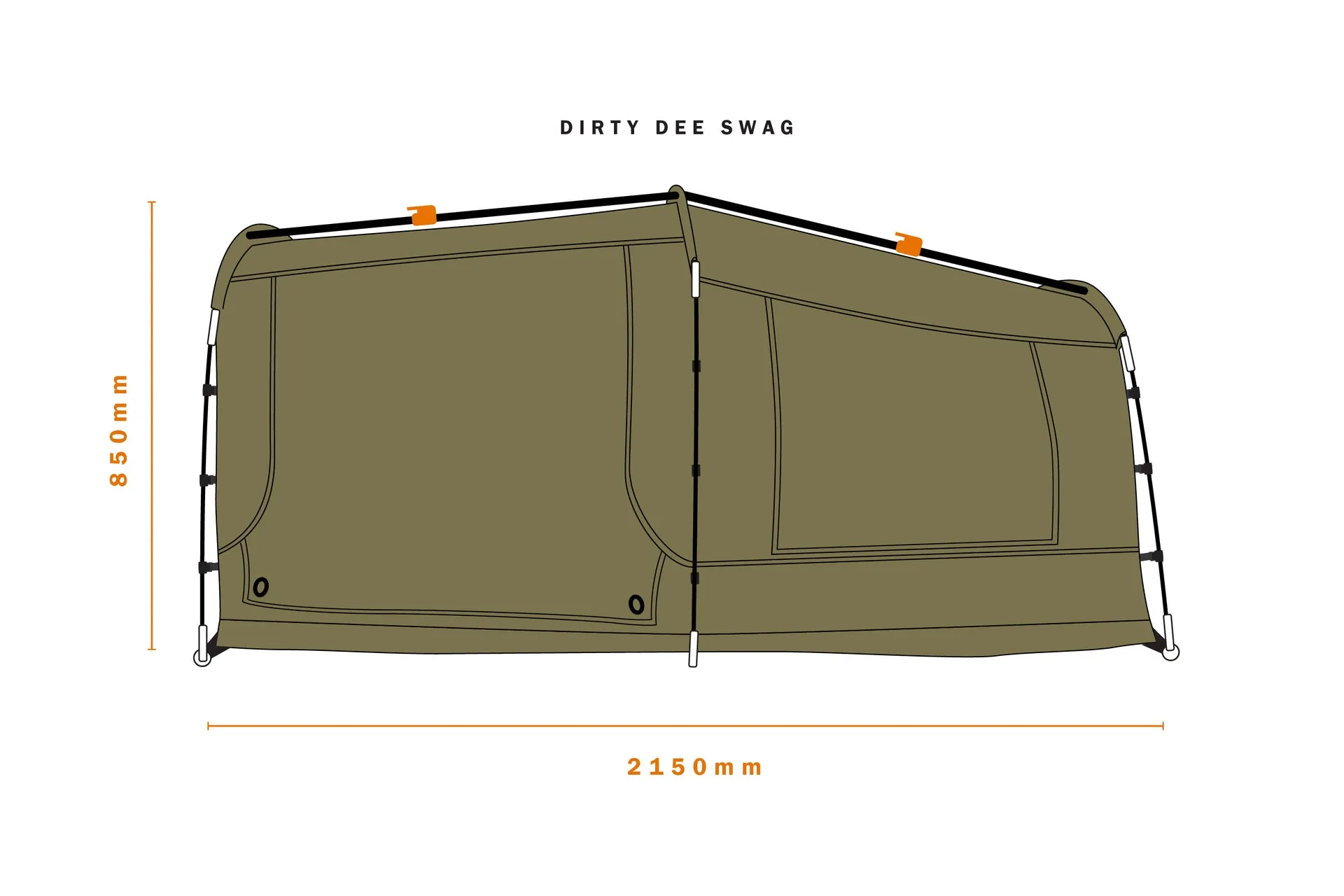 Dirty Dee 1400 Swag Tent - Darche - T050801209