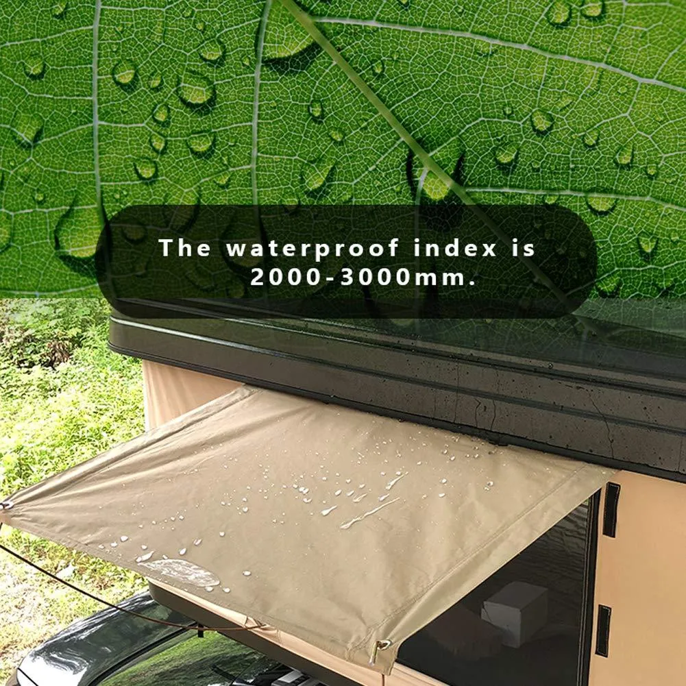 DragonLi Rooftop Tents General Motors Trucks SUVs Camping Travel Camping Tent fold Travel Box Rainproof Rooftop Tent Adventure Camping Outdoors (White Gray)