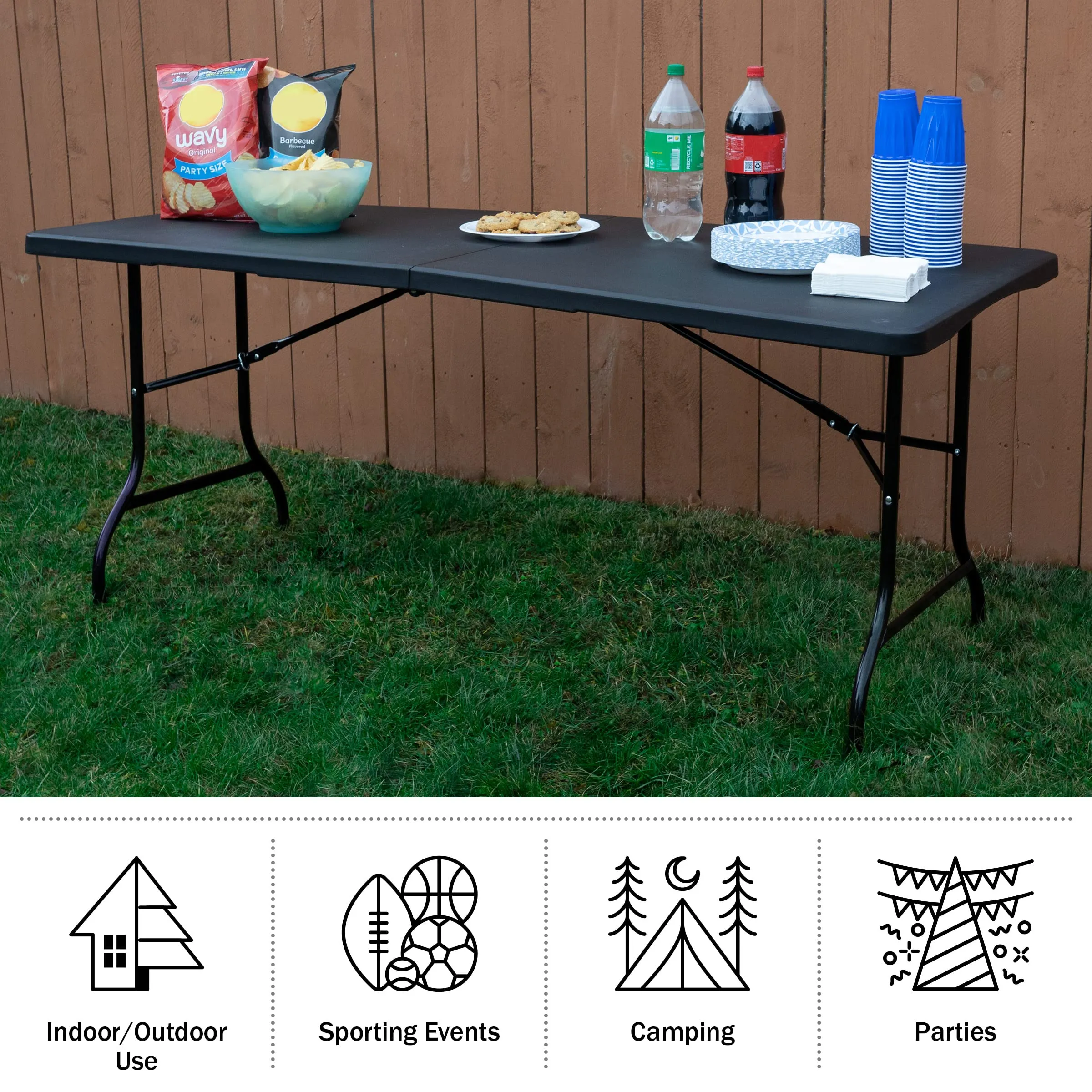 Everyday Home Folding Table Set - 2 Pack