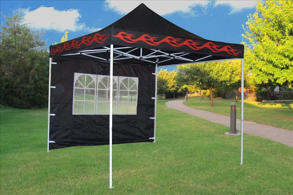 F Model 10'x10' Black Flame - Pop Up Tent Pro