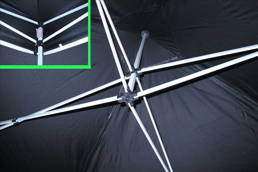 F Model 10'x10' Black Flame - Pop Up Tent Pro