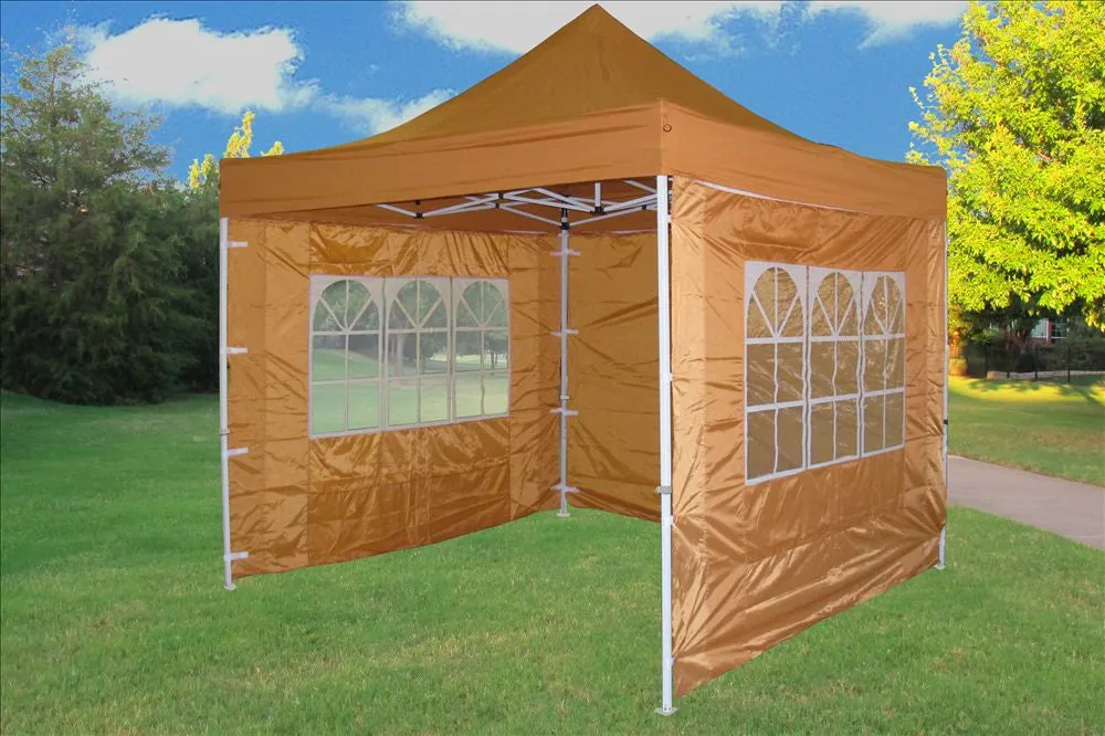 F Model 10'x10' Burnt Orange - Pop Up Tent Pro