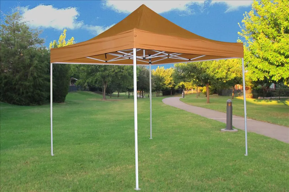 F Model 10'x10' Burnt Orange - Pop Up Tent Pro