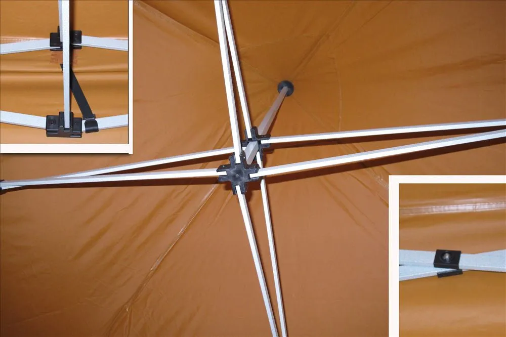 F Model 10'x10' Burnt Orange - Pop Up Tent Pro