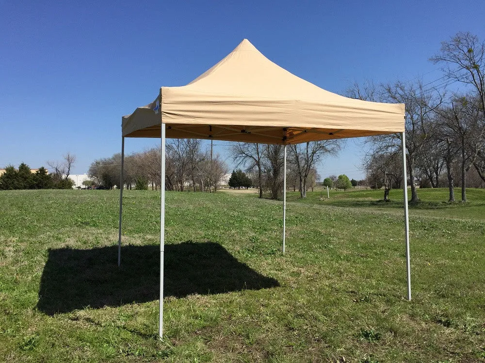 F Model 10'x10' Tan - Pop Up Tent Pro