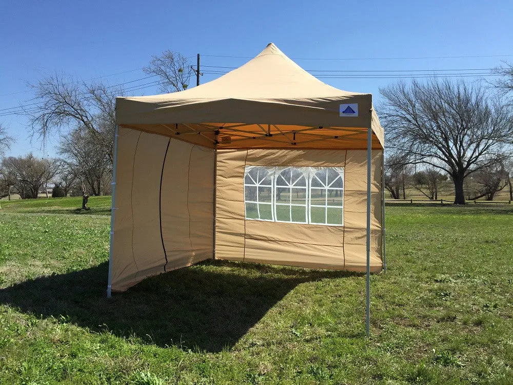 F Model 10'x10' Tan - Pop Up Tent Pro