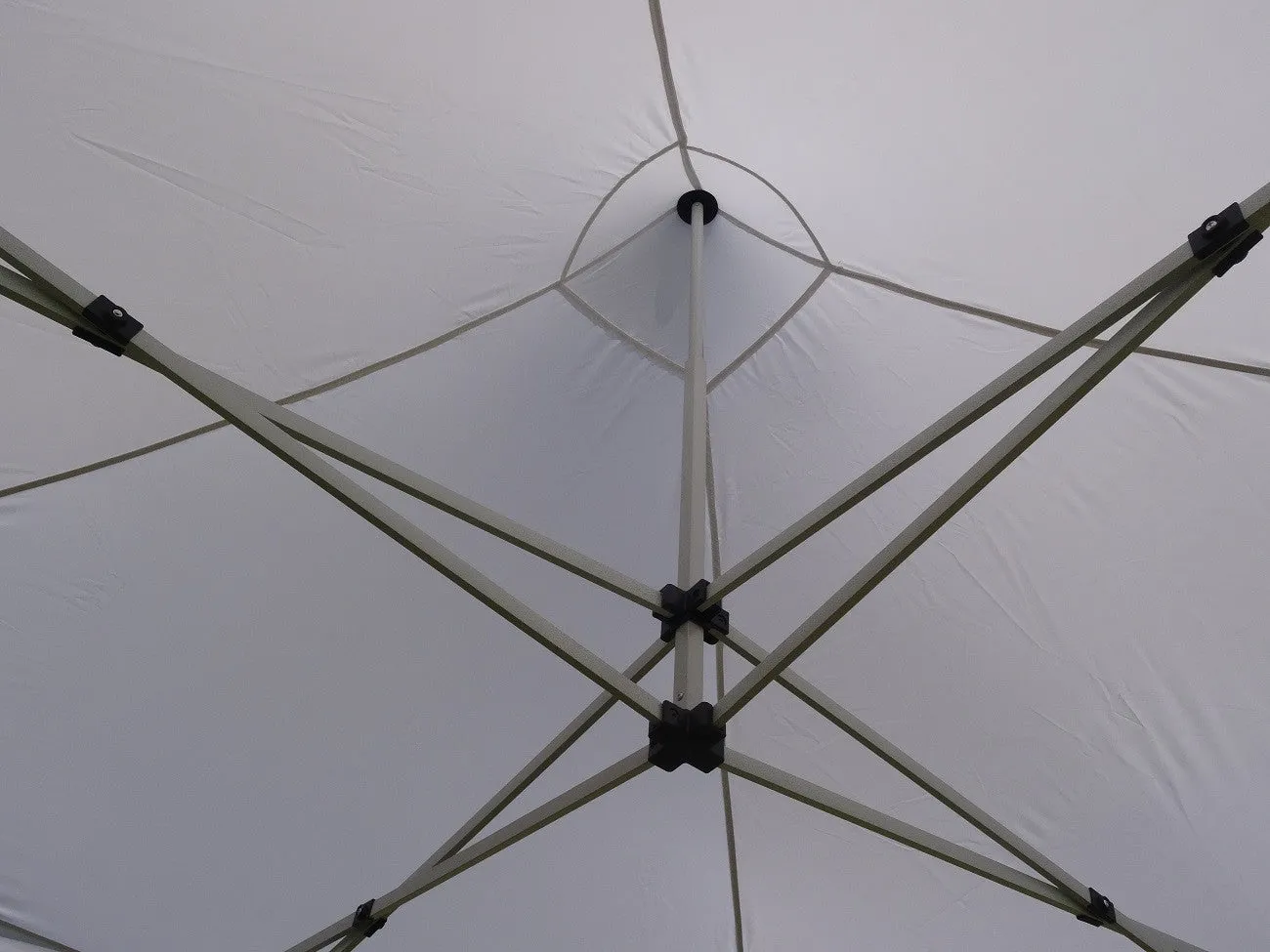 F Model 10'x10' White - Fire Retardant Pop Up Tent Pro