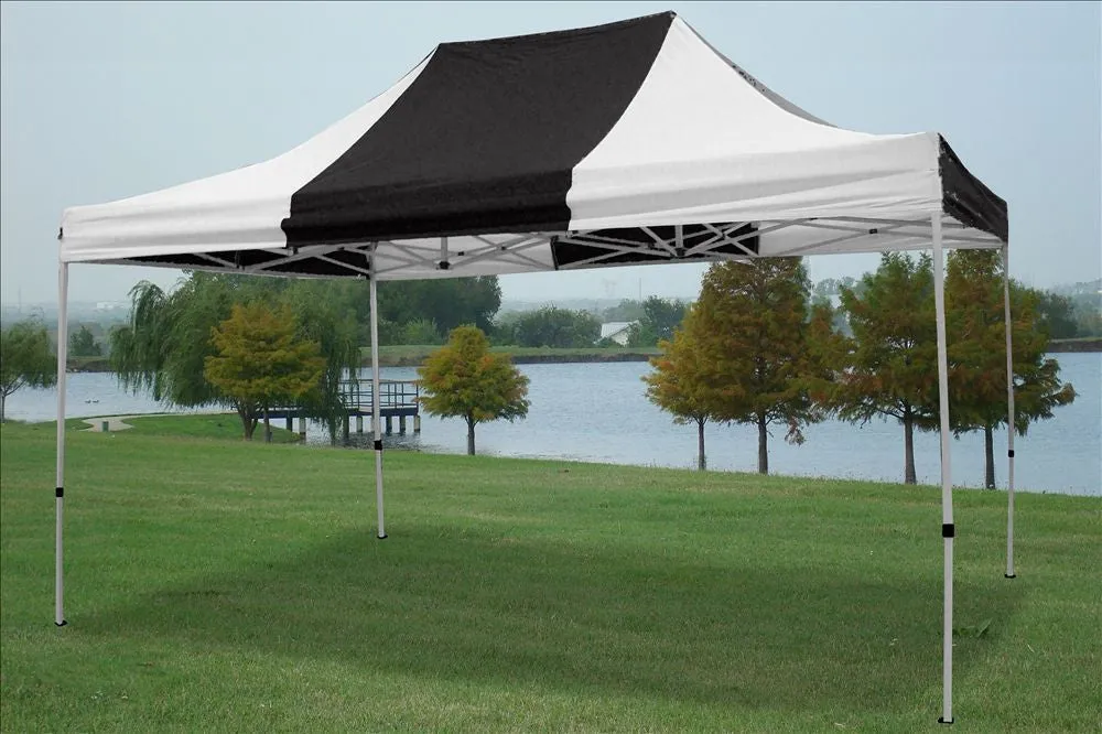 F Model 10'x15' Black White - Pop Up Tent  Pro