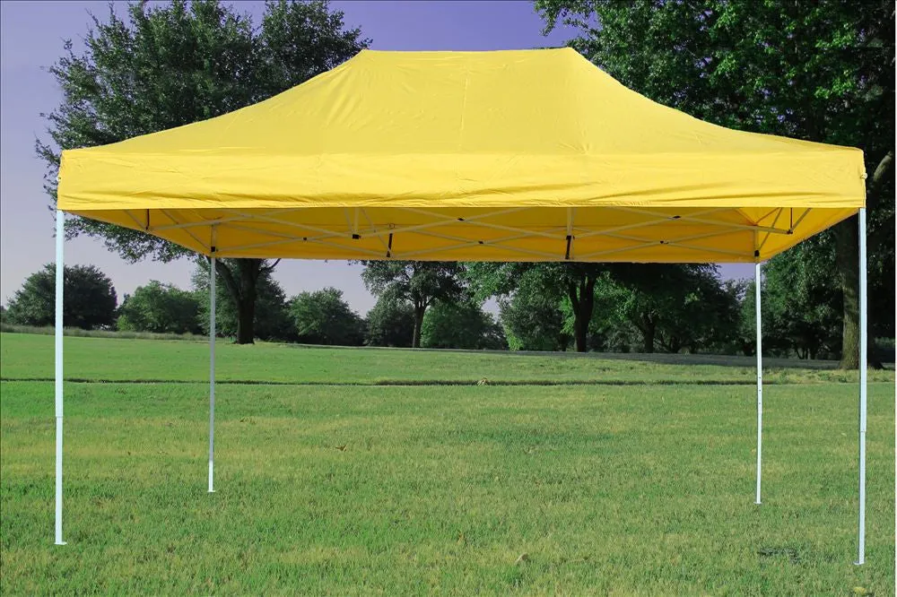 F Model 10'x15' Yellow - Pop Up Tent Pro