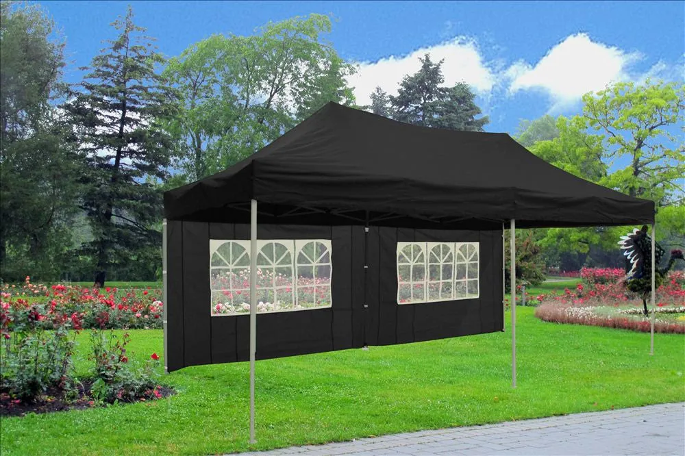 F Model 10'x20' Black - Pop Up Tent Pro