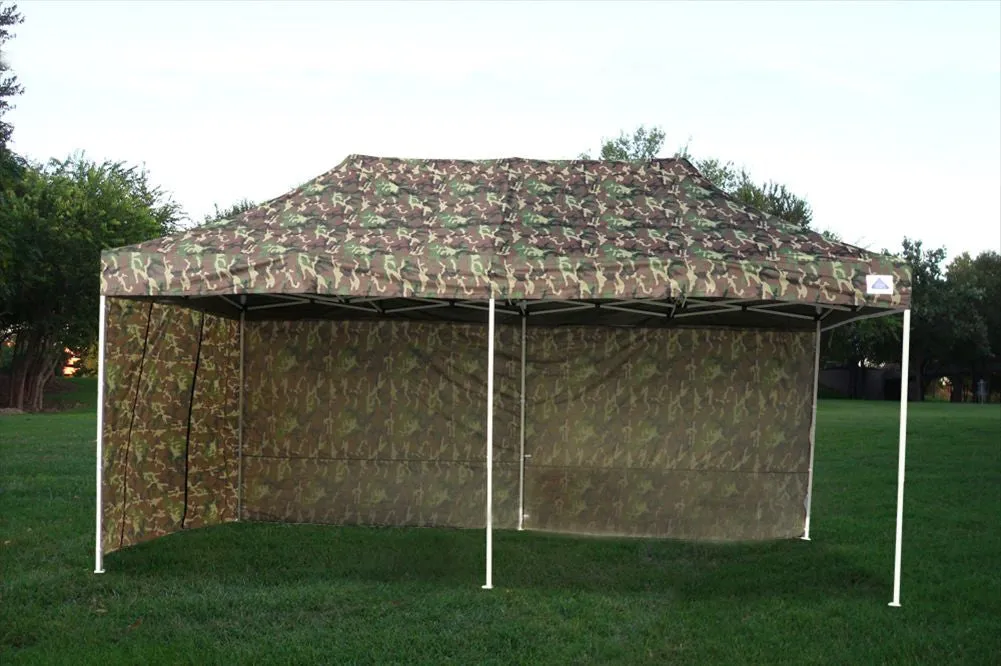 F Model 10'x20' Camouflage - Pop Up Tent Pro