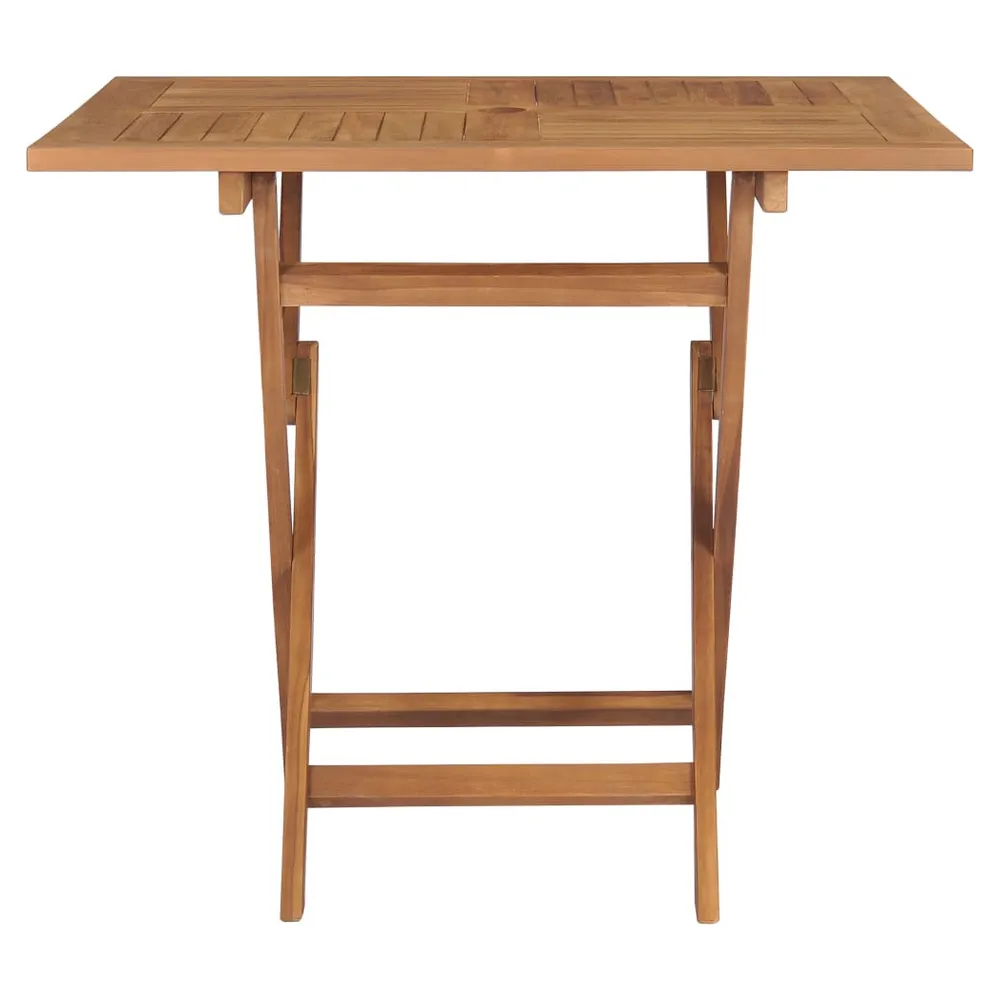 Folding Garden Table 85x85x76 cm Solid Teak Wood