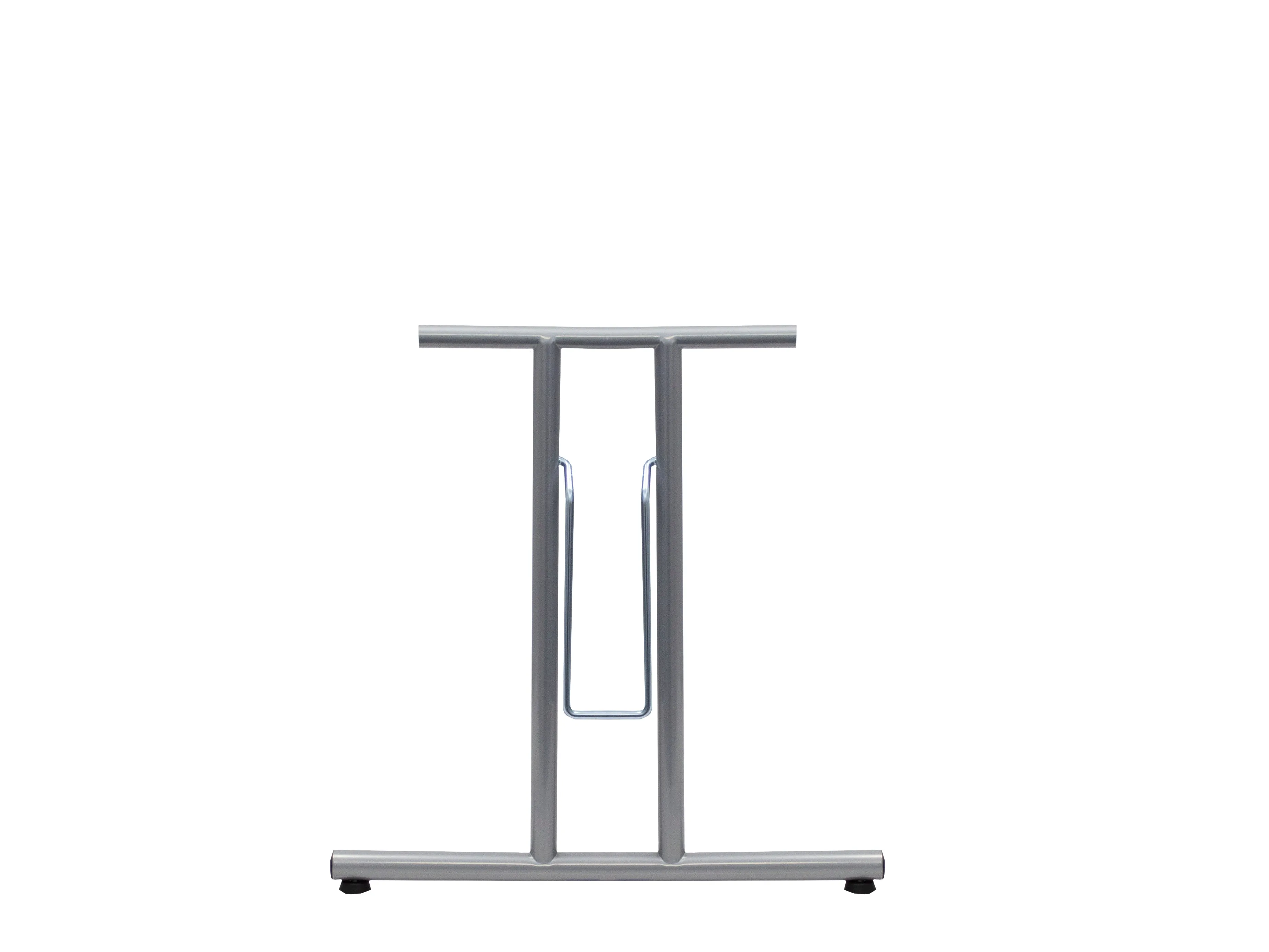 Folding Table Frame 690 x 590mm Straight Foot Silver 9006