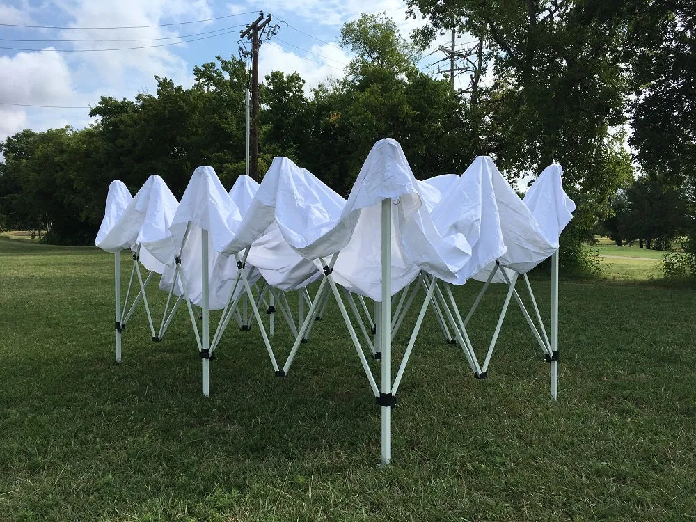 FS Model 10'x20' White - Pop Up Tent Pro with Solid Walls