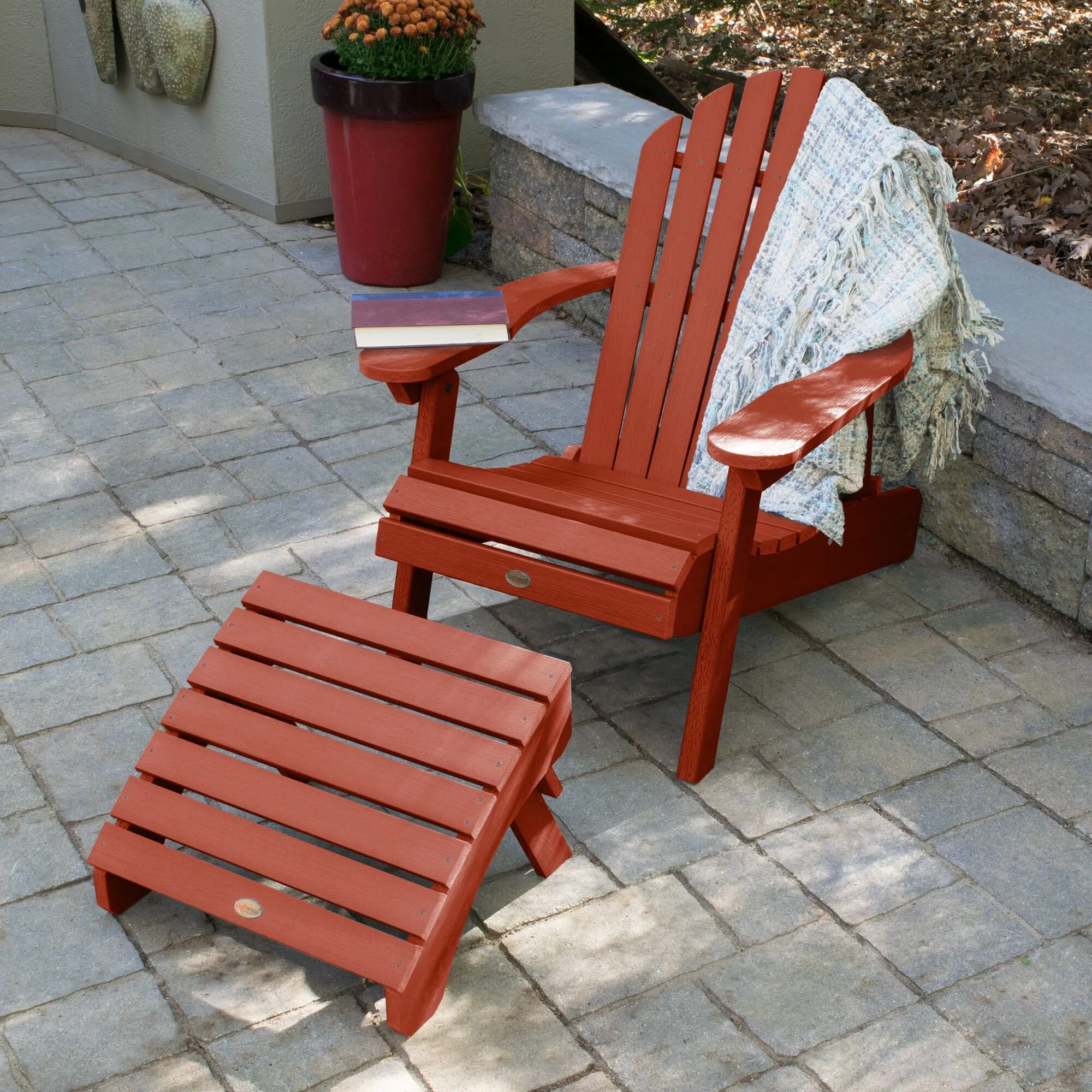 Hamilton Reclining Adirondack Chair with Folding Ottoman