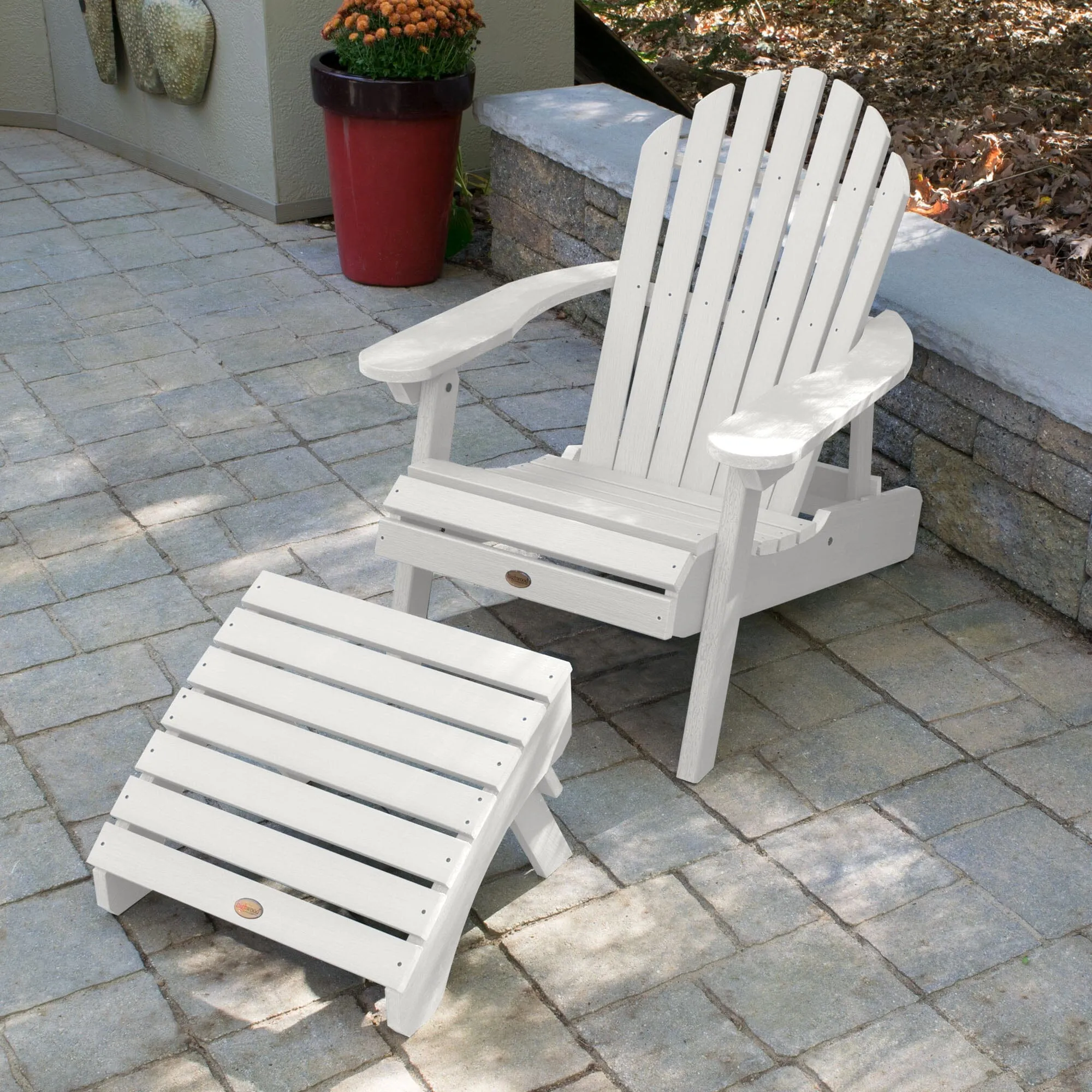 Hamilton Reclining Adirondack Chair with Folding Ottoman