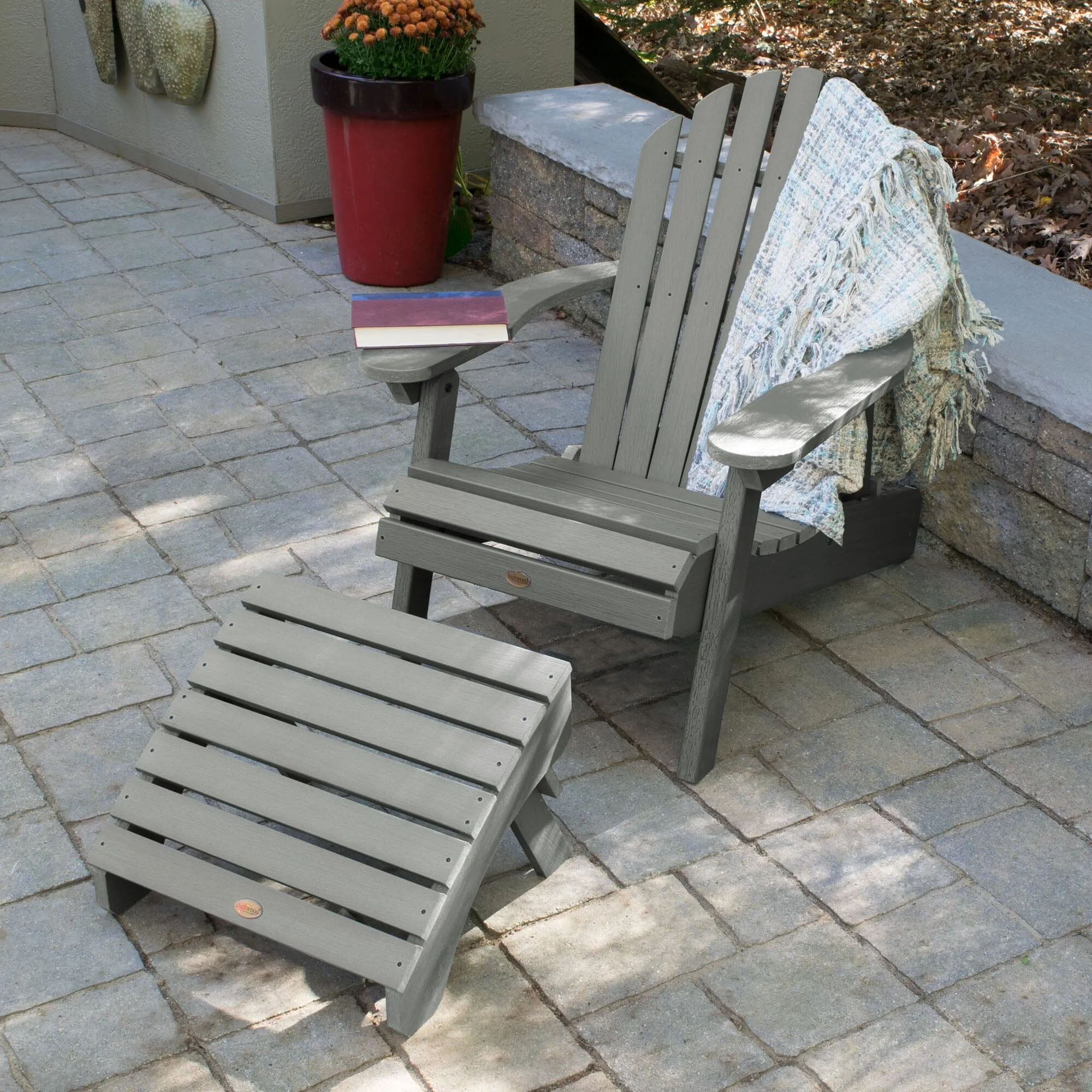 Hamilton Reclining Adirondack Chair with Folding Ottoman