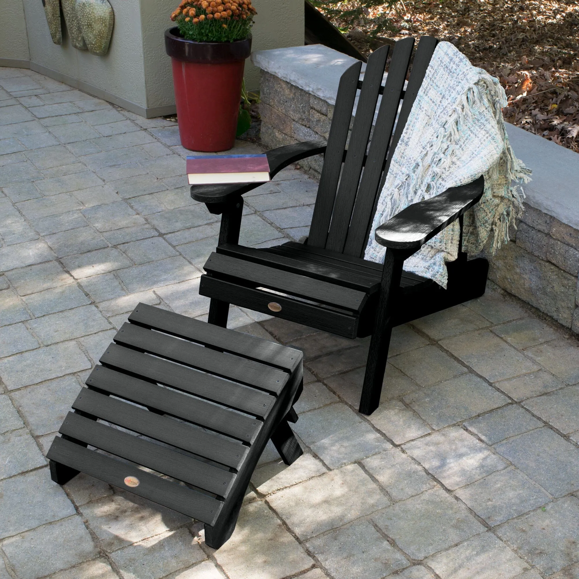 Hamilton Reclining Adirondack Chair with Folding Ottoman