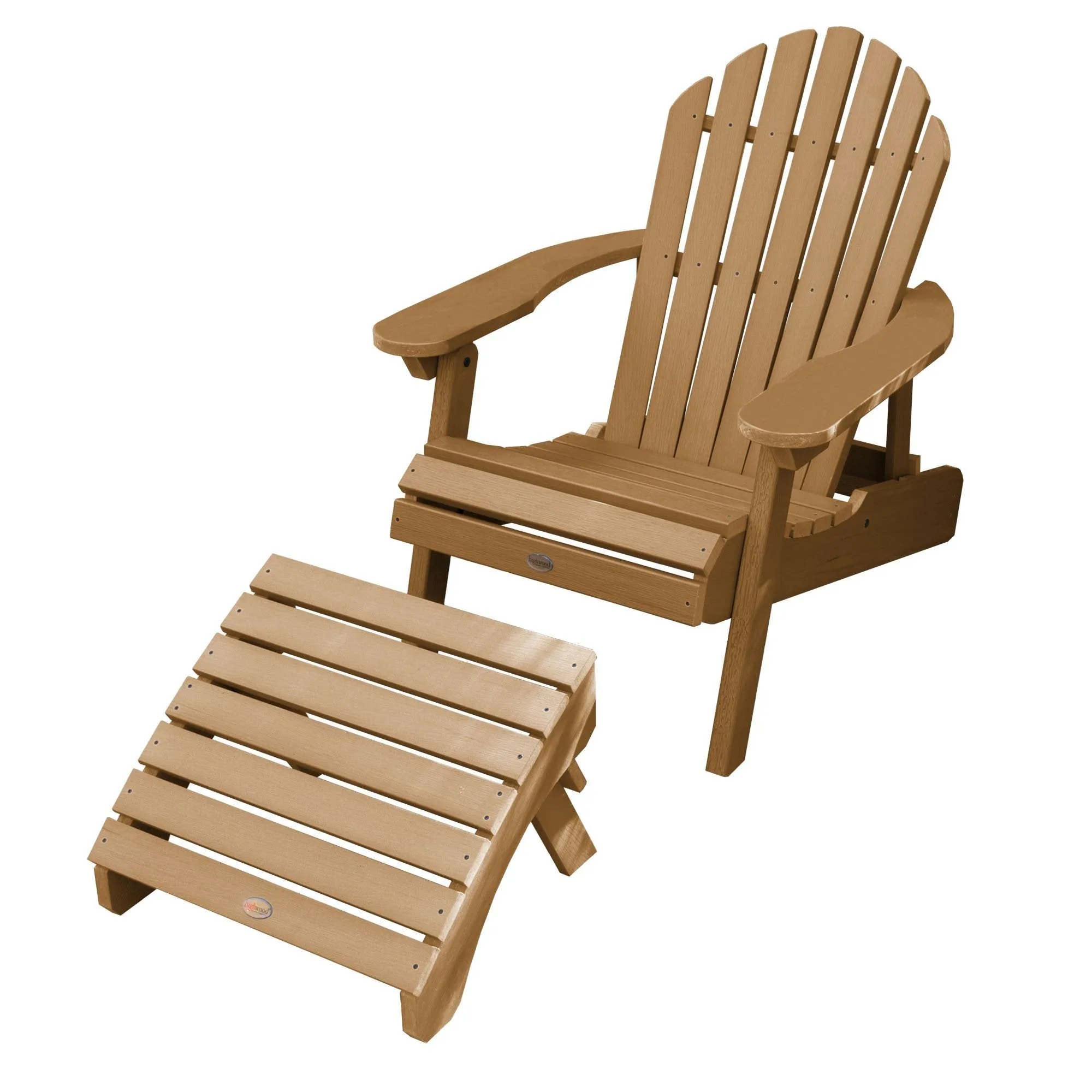 Hamilton Reclining Adirondack Chair with Folding Ottoman