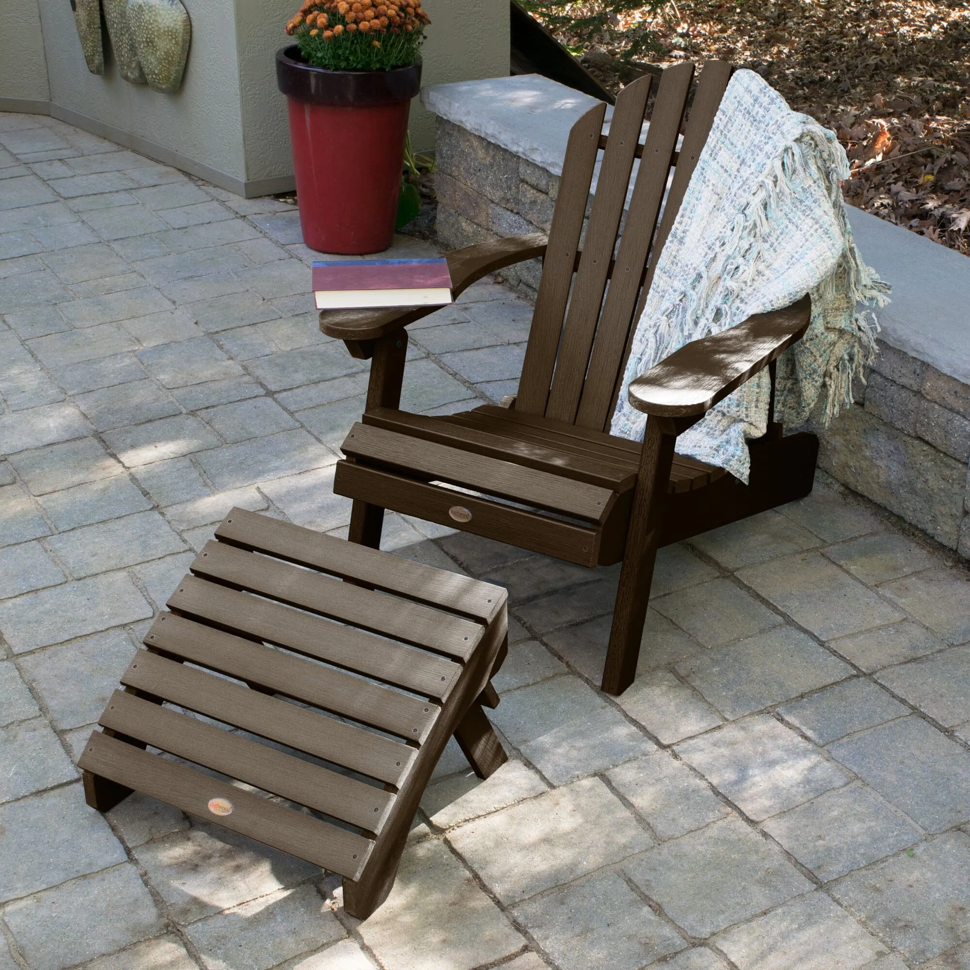 Hamilton Reclining Adirondack Chair with Folding Ottoman