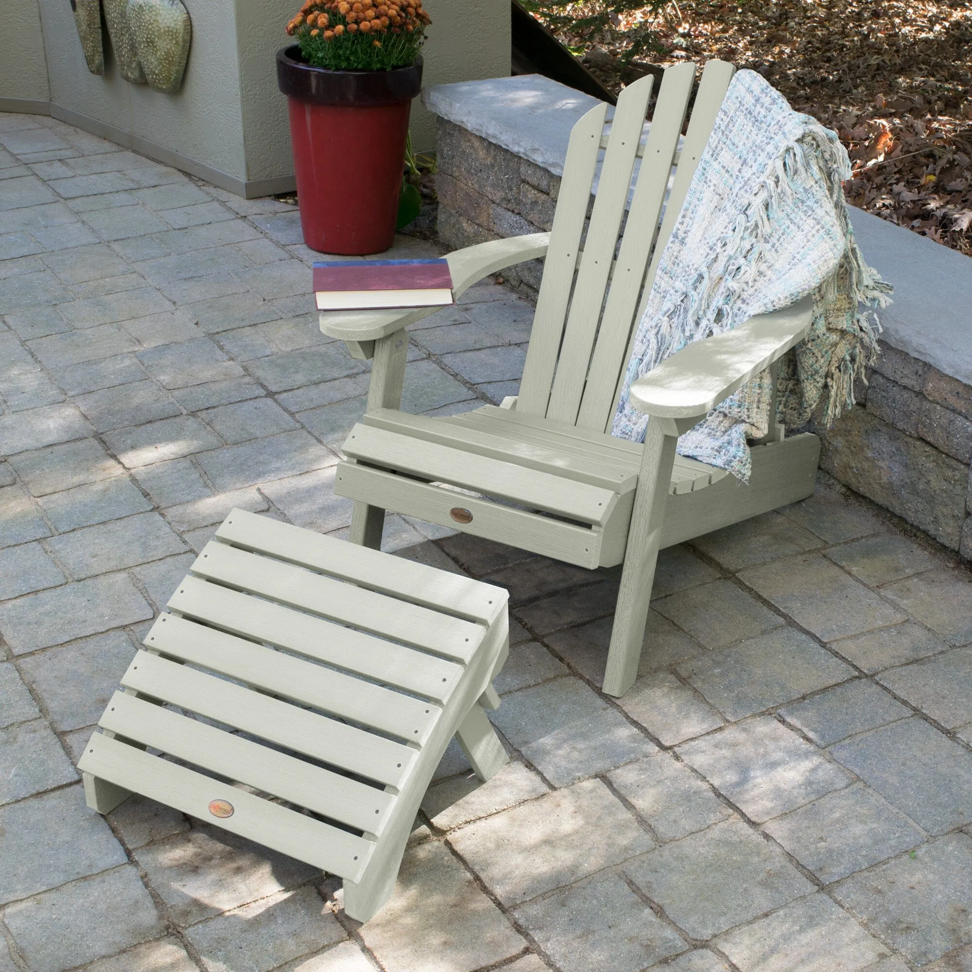 Hamilton Reclining Adirondack Chair with Folding Ottoman