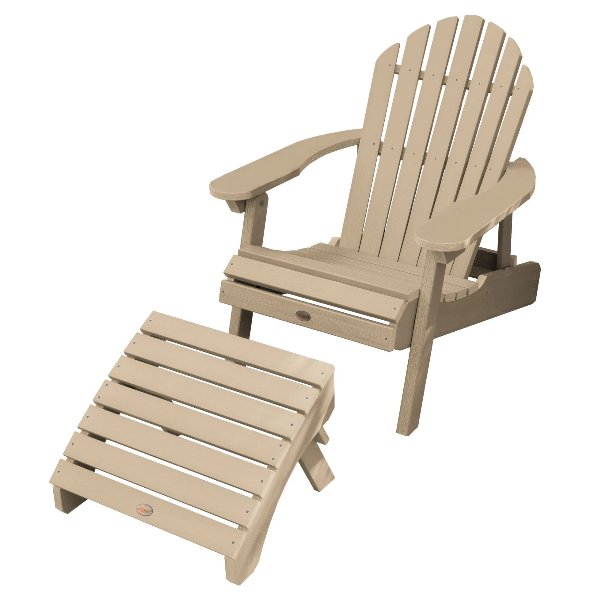 Hamilton Reclining Adirondack Chair with Folding Ottoman