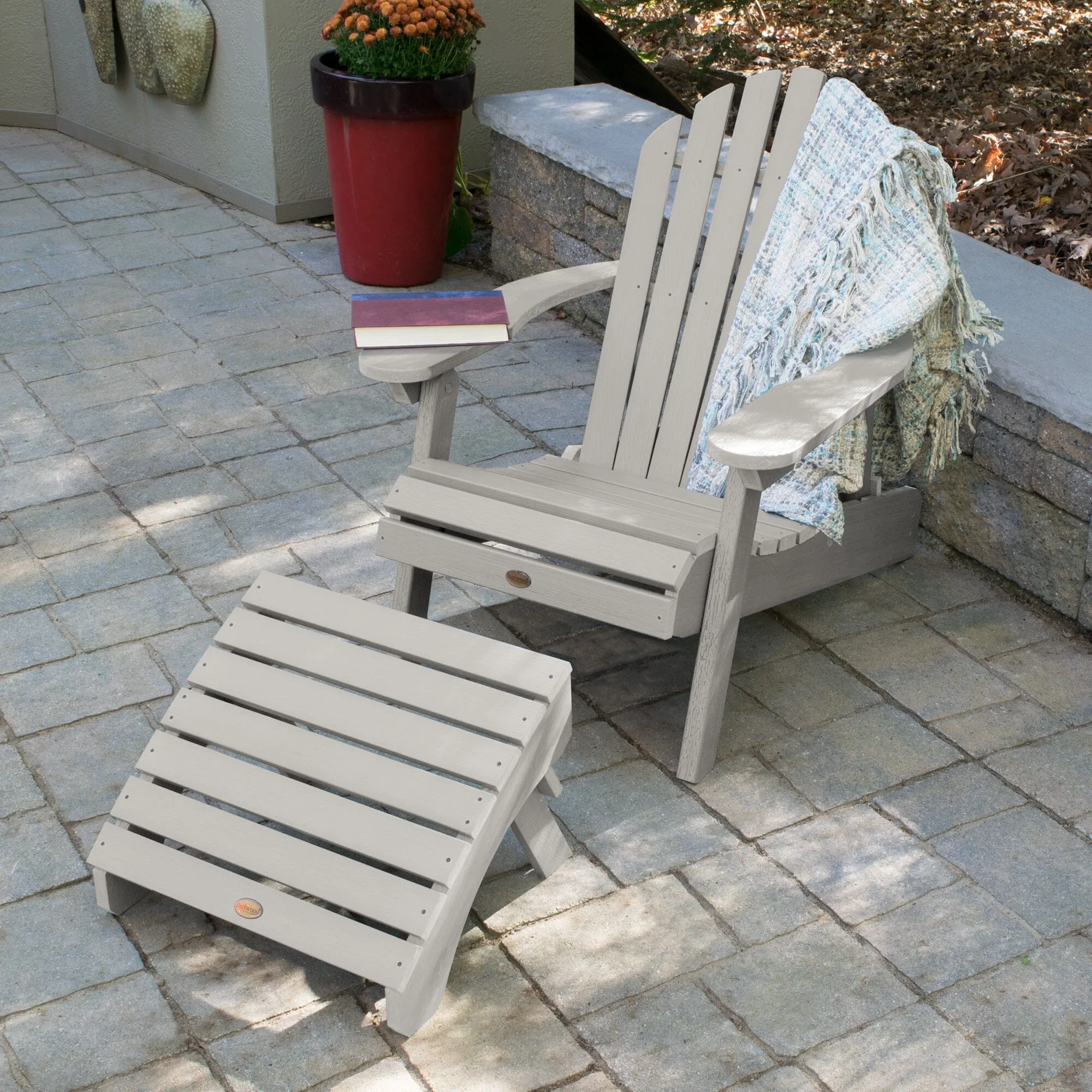 Hamilton Reclining Adirondack Chair with Folding Ottoman