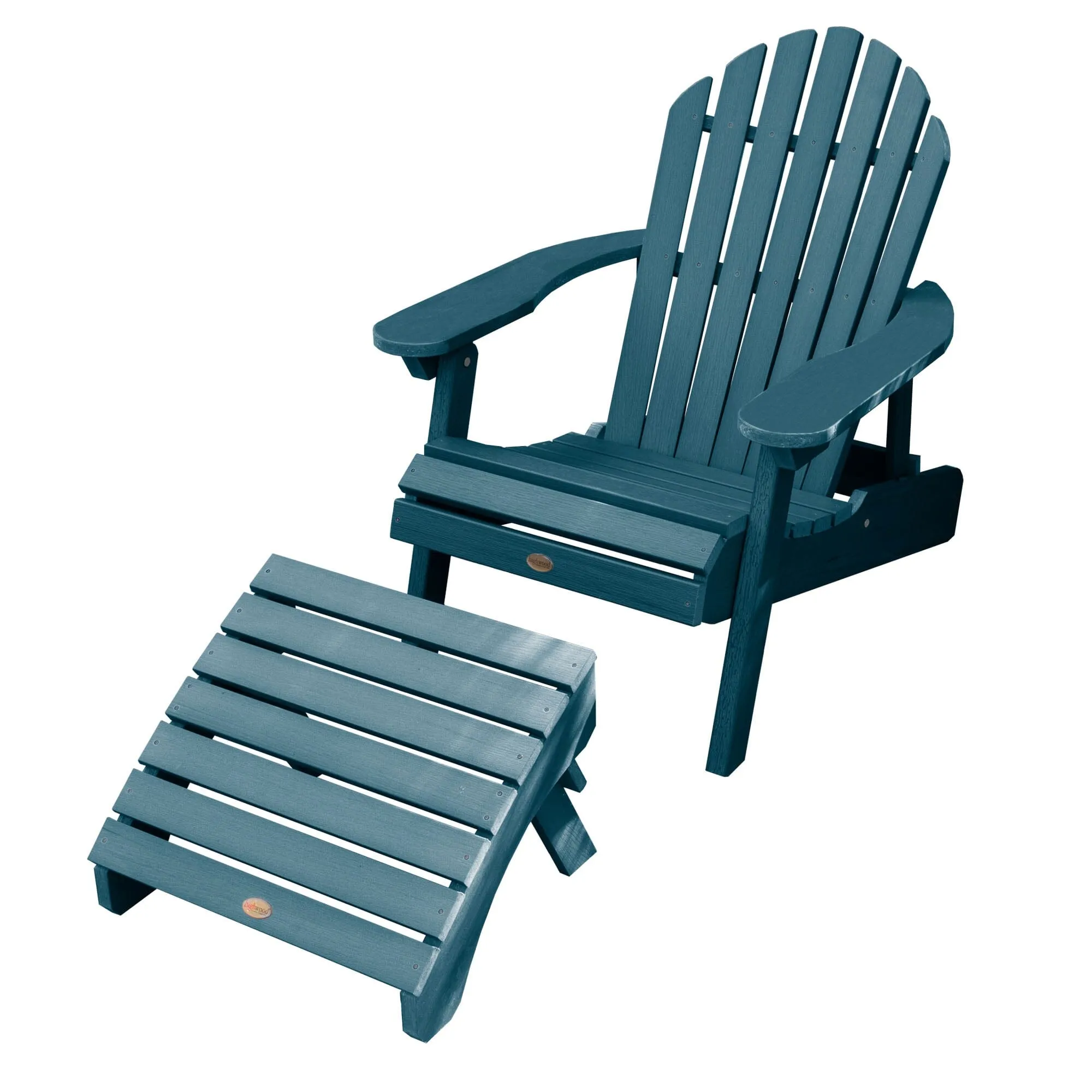 Hamilton Reclining Adirondack Chair with Folding Ottoman