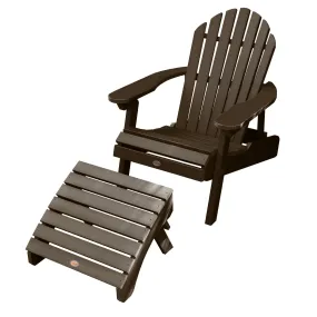 Hamilton Reclining Adirondack Chair with Folding Ottoman