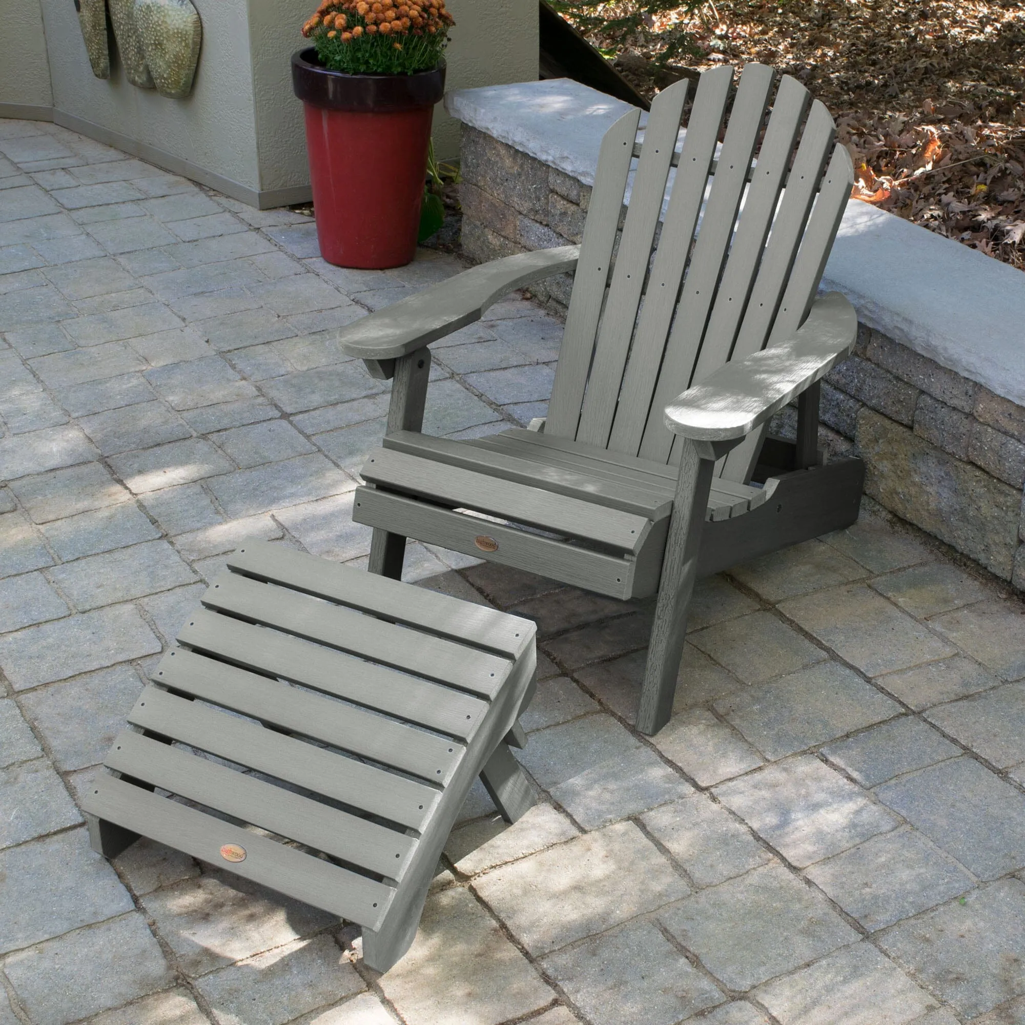 Hamilton Reclining Adirondack Chair with Folding Ottoman