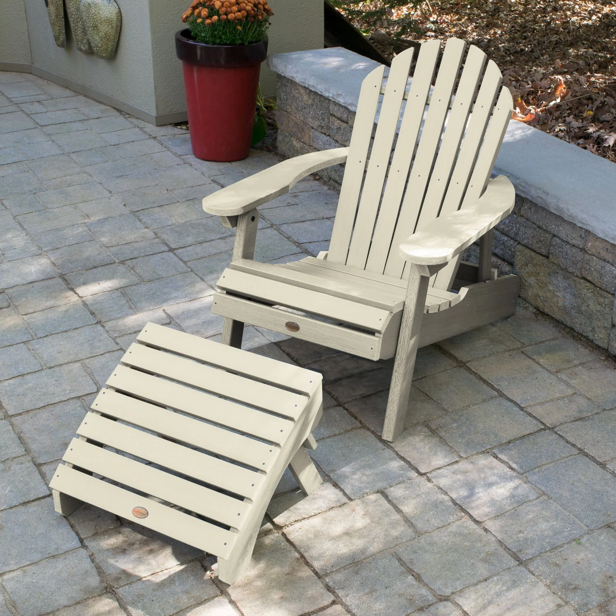 Hamilton Reclining Adirondack Chair with Folding Ottoman