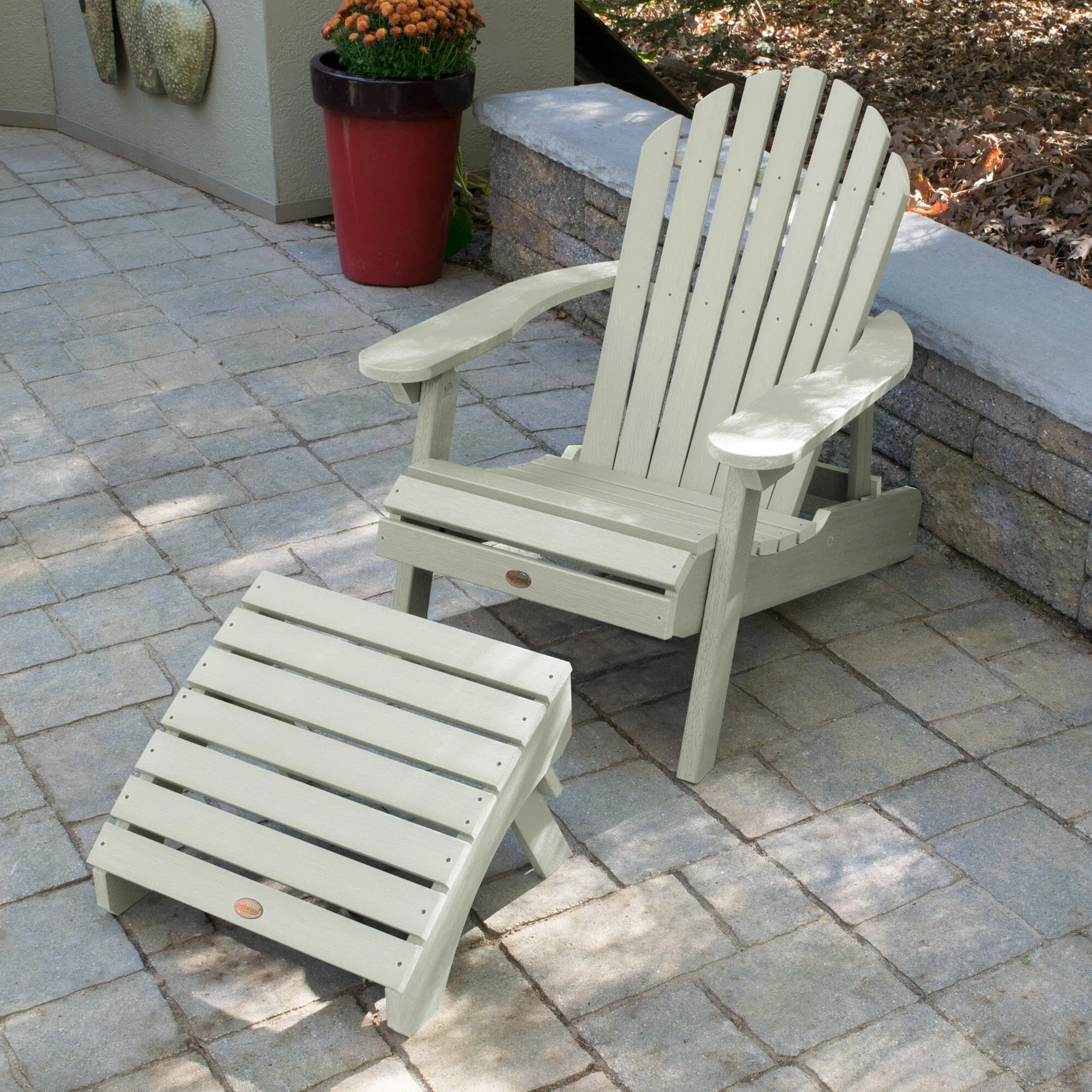 Hamilton Reclining Adirondack Chair with Folding Ottoman