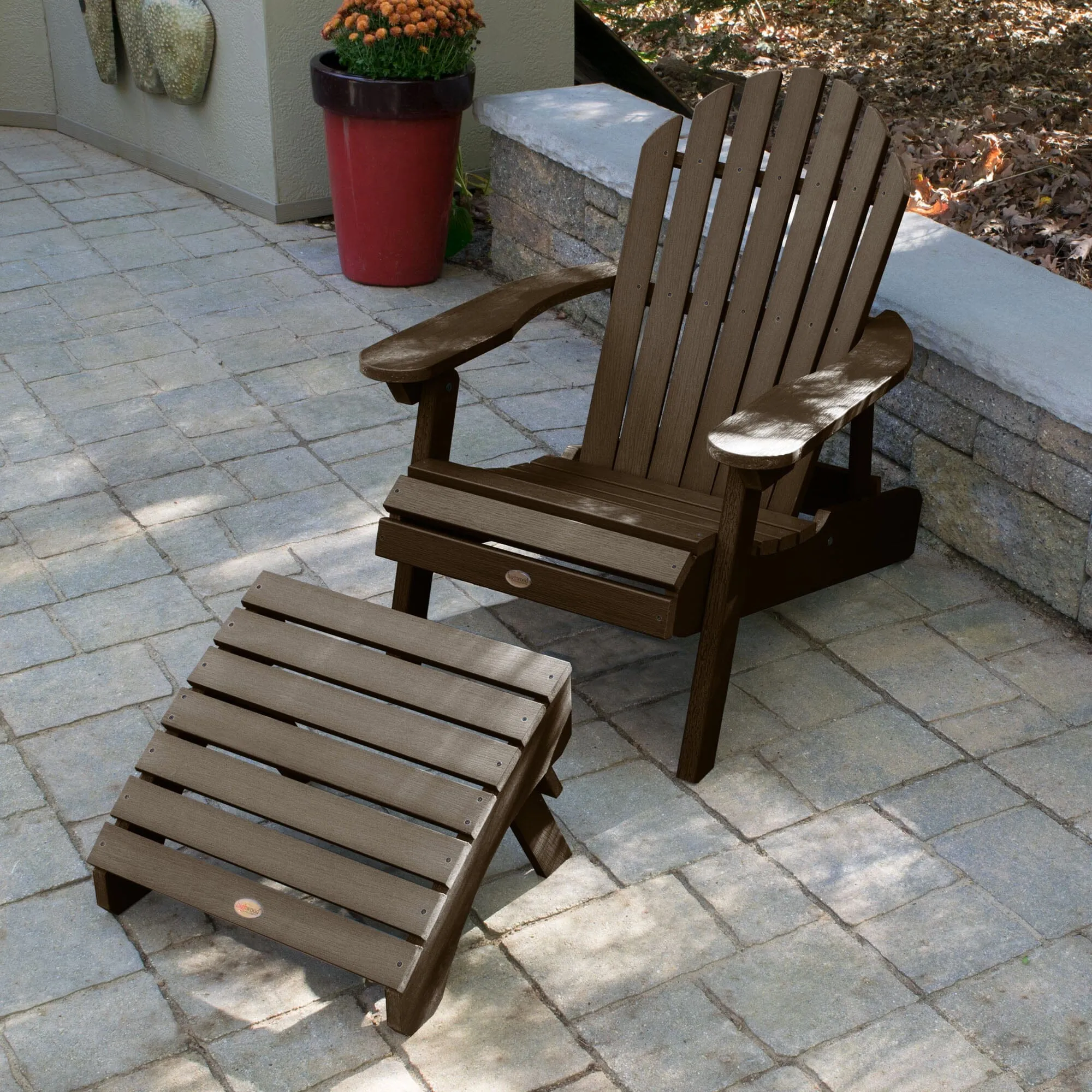 Hamilton Reclining Adirondack Chair with Folding Ottoman