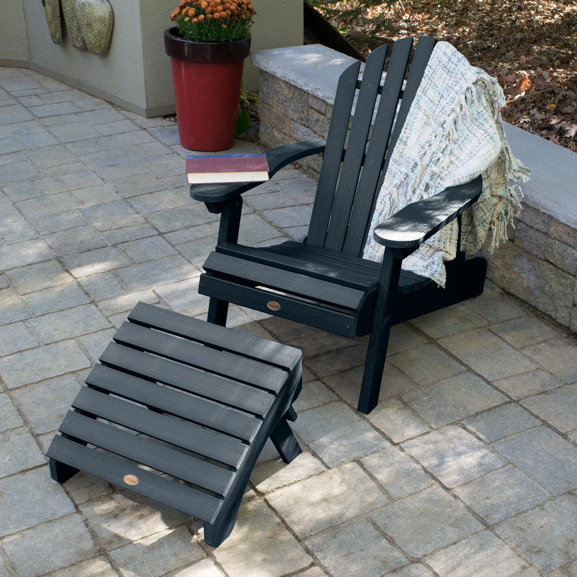 Hamilton Reclining Adirondack Chair with Folding Ottoman