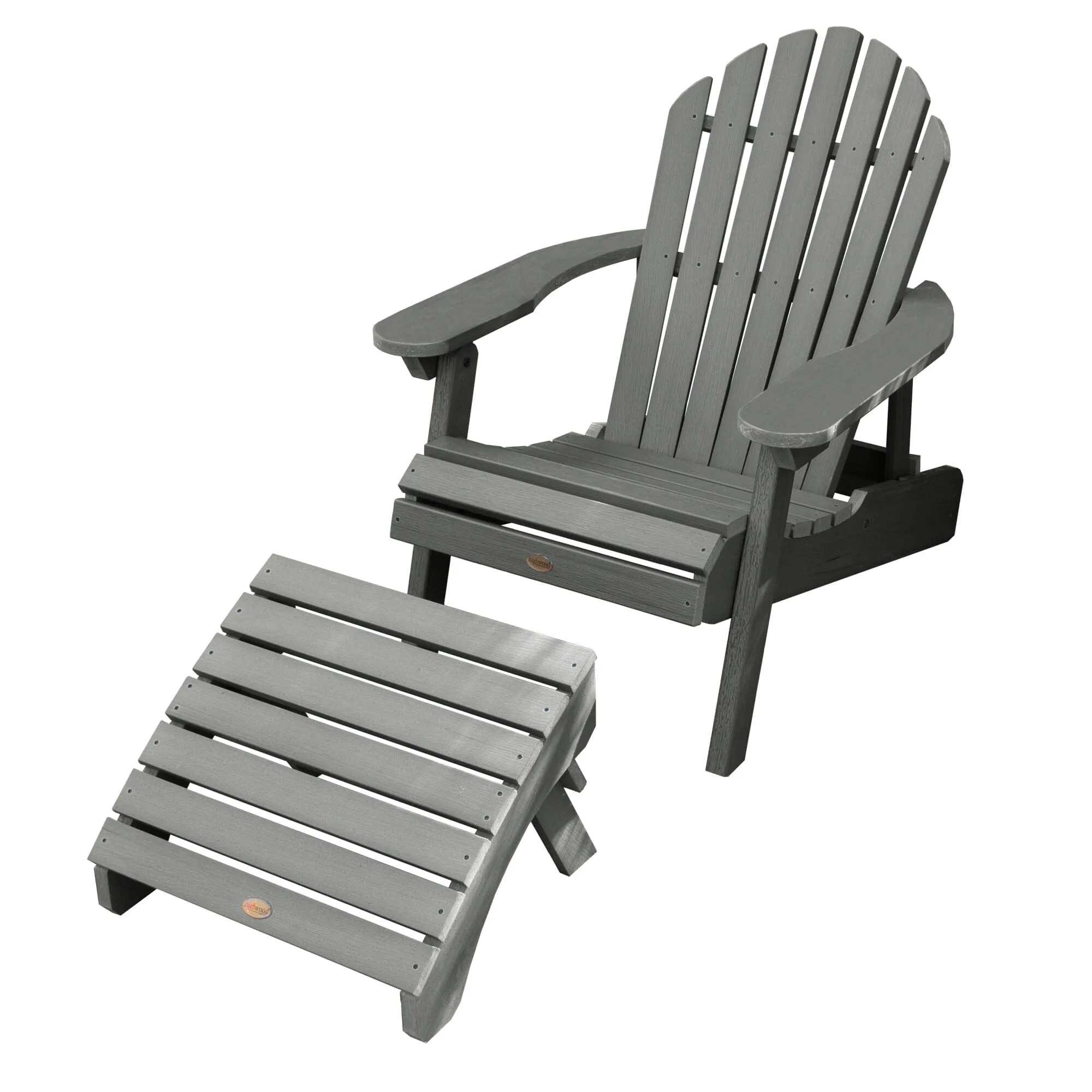 Hamilton Reclining Adirondack Chair with Folding Ottoman