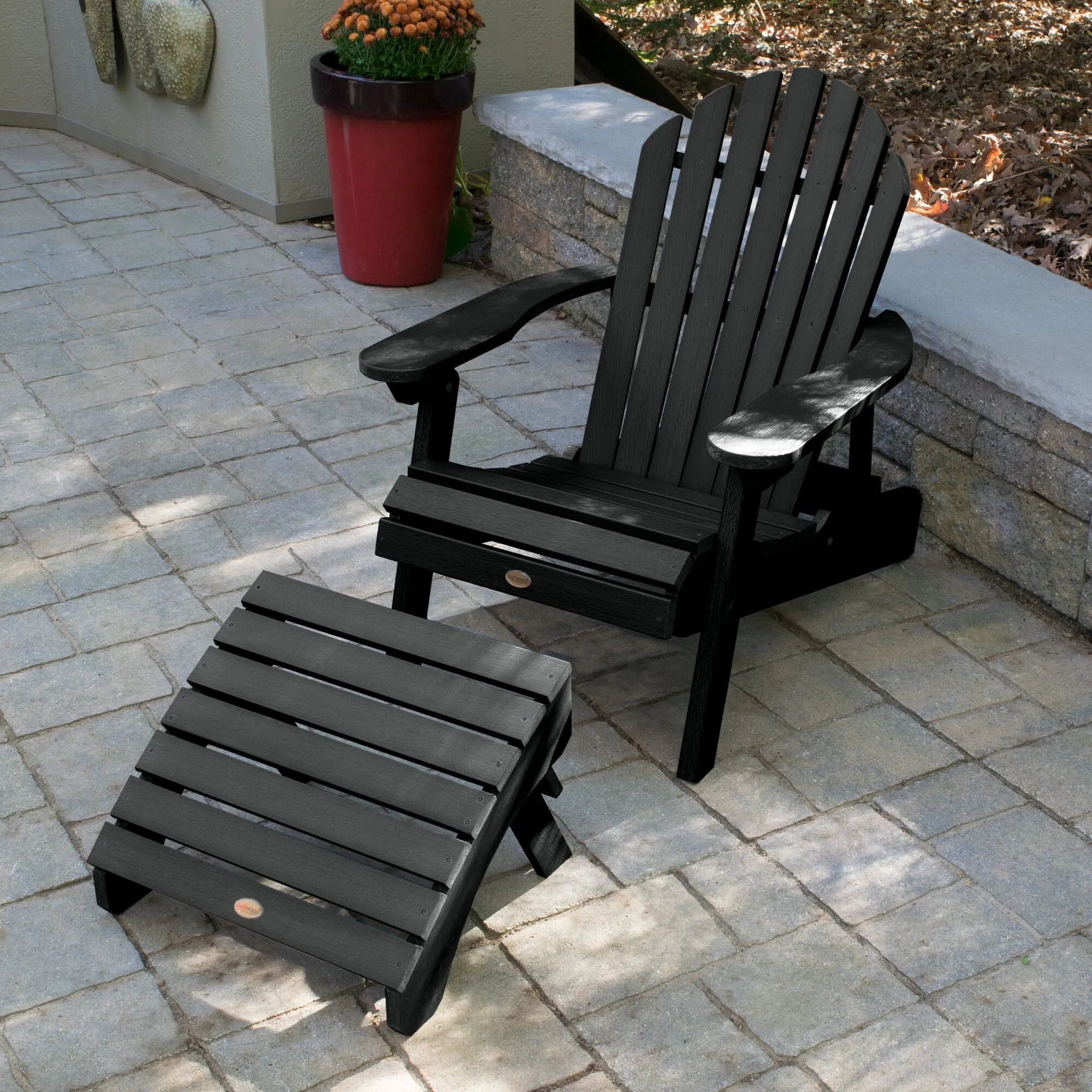 Hamilton Reclining Adirondack Chair with Folding Ottoman